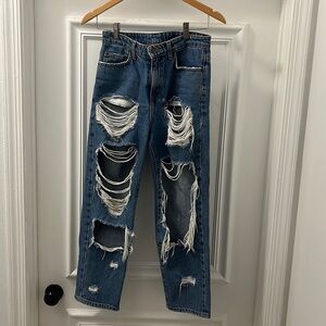 Carmar Los Angeles ripped denim - blue wash size 26